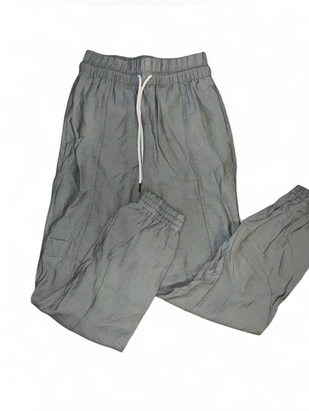 Light Sage Green Zara Drawstring Jogger Pants